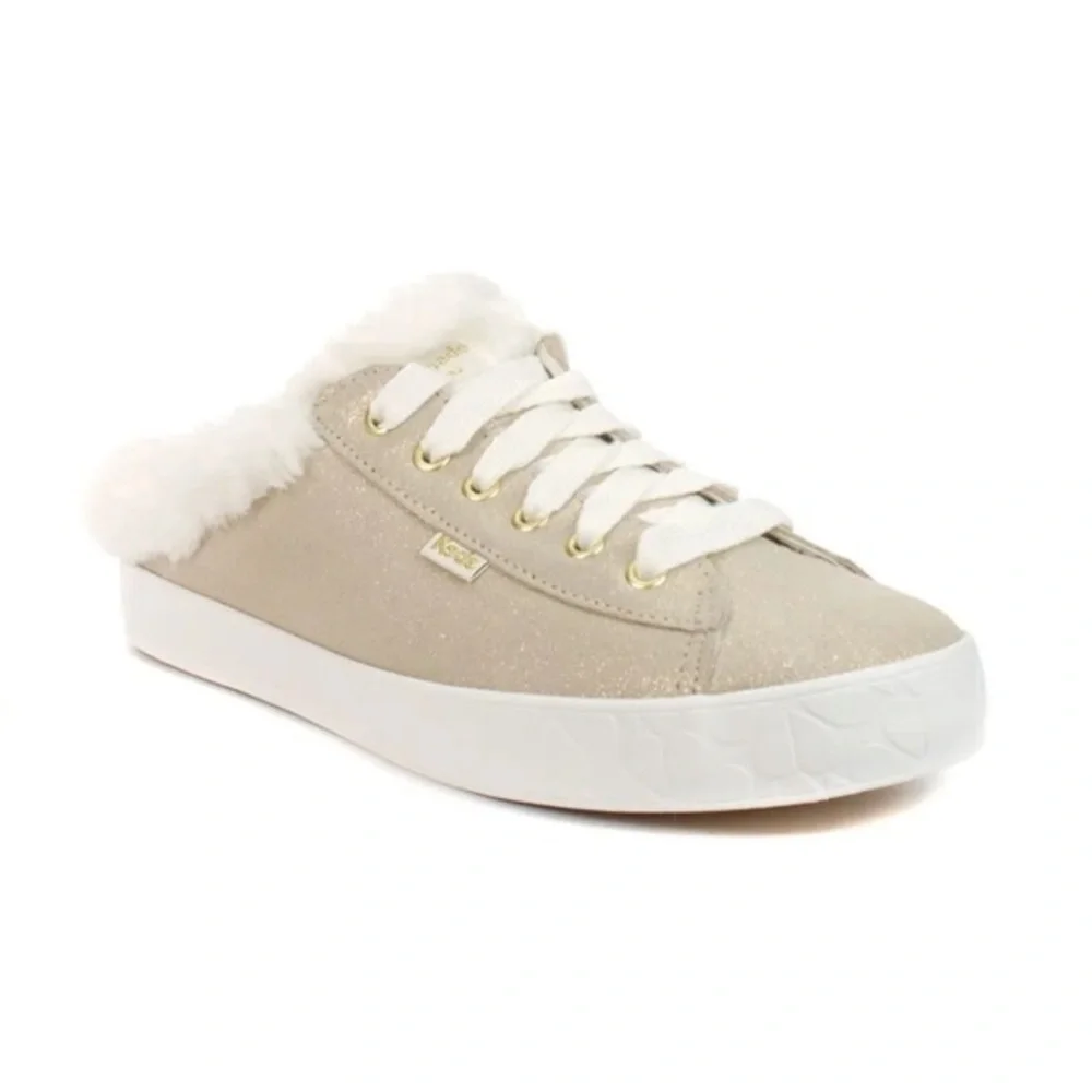 Keds X Kate Spade New York Kickstart Metallic Pink Mule Sneakers NWOB Size 6